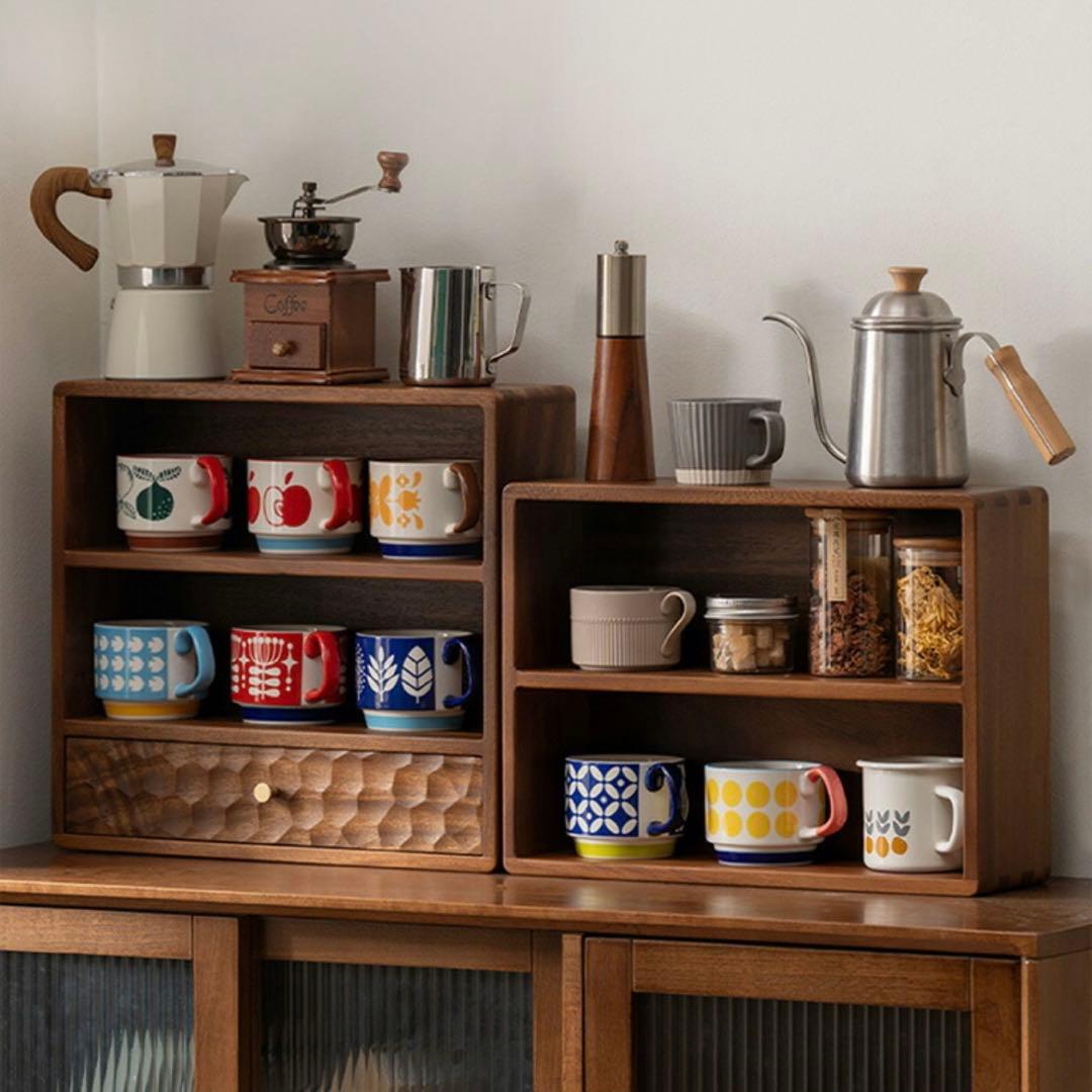 【大幅お値下げ中】無垢材卓上調味料ラック