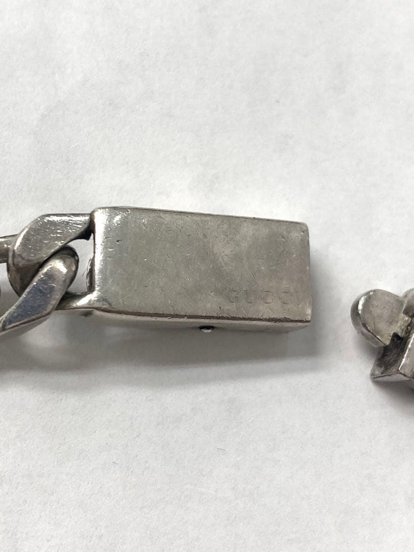 GUCCI 喜平ブレスレット silver925刻印 イタリア製 廃盤 リンク◇