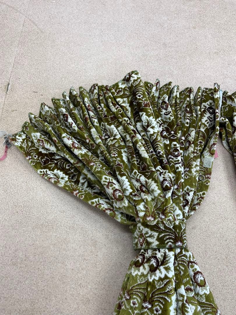 新格子　グリーン　仮眠カーテン　金華山　レトロ　今だけタイムセール！