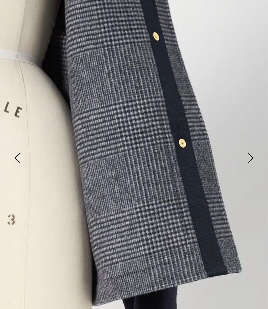 新品未使用　今季　DRAWER ビーバーケヌキノーカラージャケット