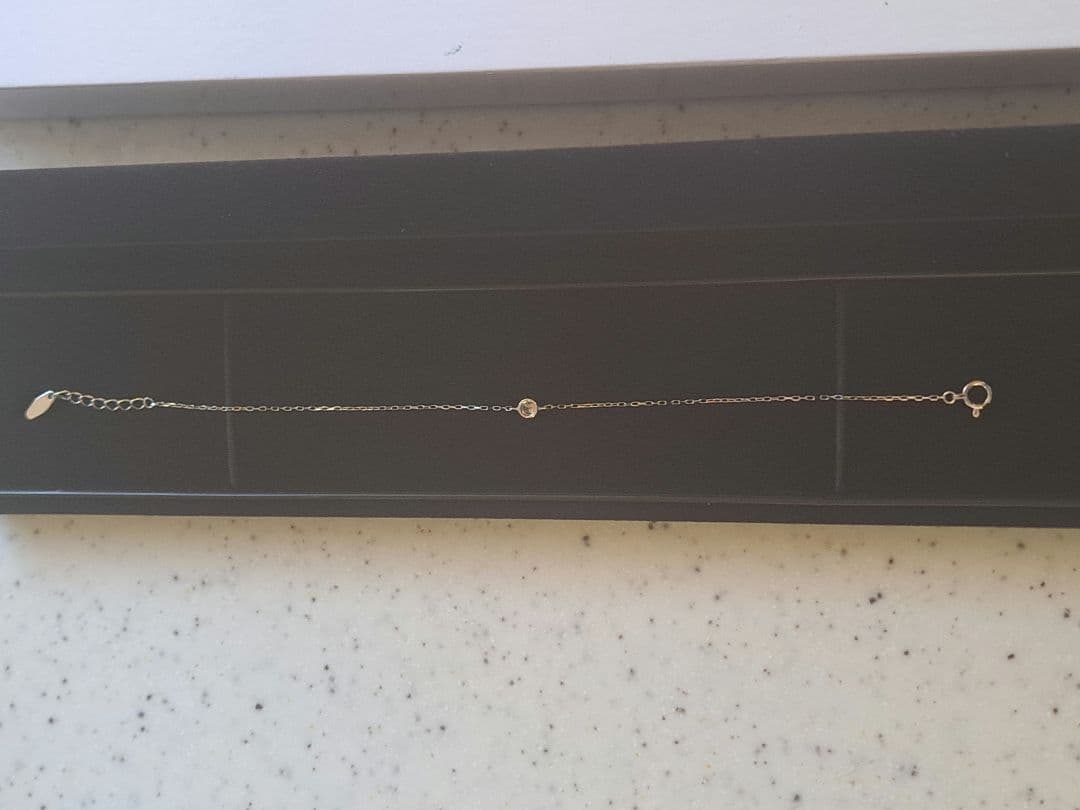 K18　WG　ダイヤBr　ブレスレット