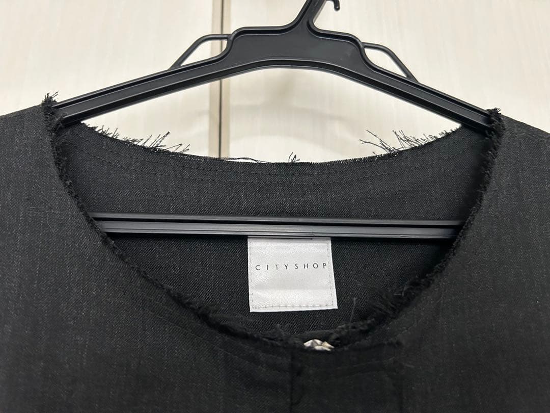 2025CITYSHOPシティショップWOOL ジャンプスーツ美品グレー