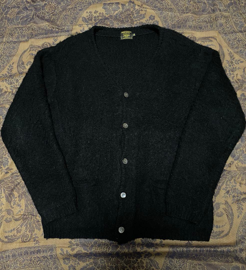 HOUSTON ブラック モヘア カーディガン Mサイズ