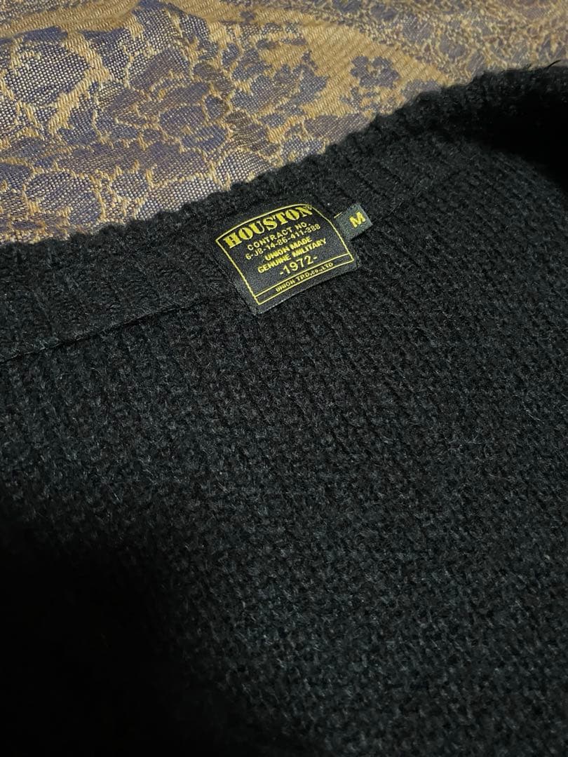 HOUSTON ブラック モヘア カーディガン Mサイズ