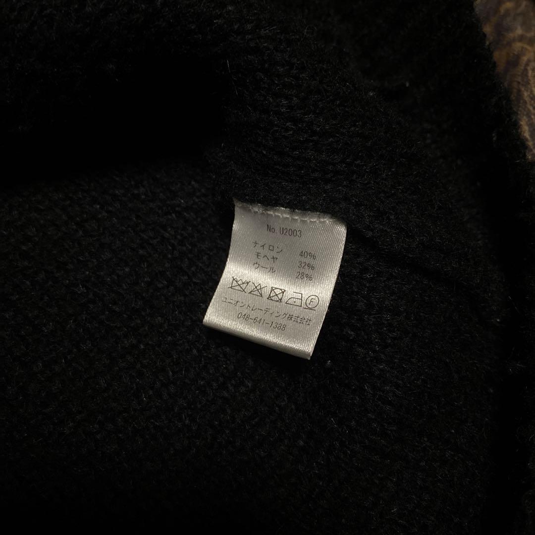 HOUSTON ブラック モヘア カーディガン Mサイズ