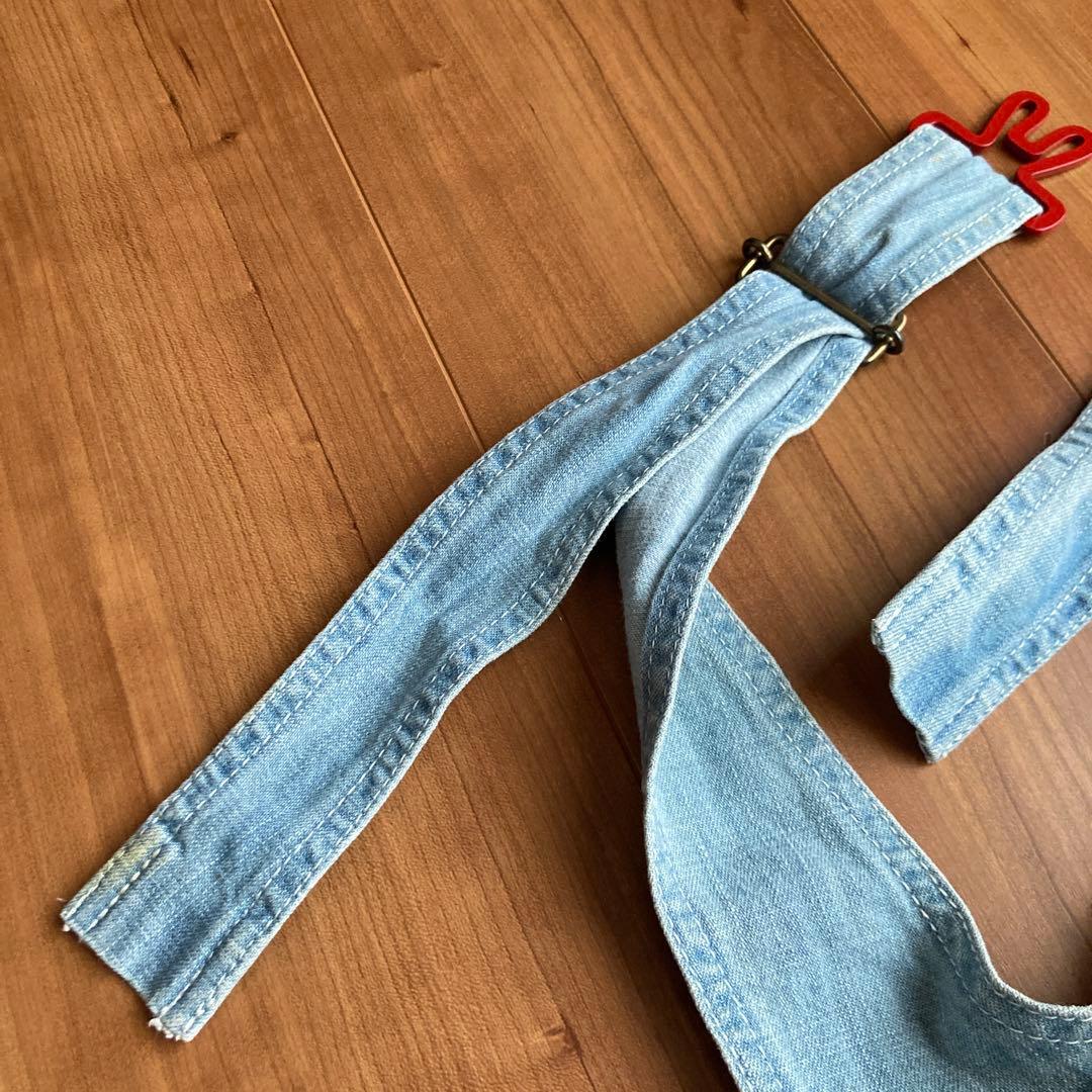 【パピコ】CUNE デニム　サロペット　スカート　ジャンバースカートS