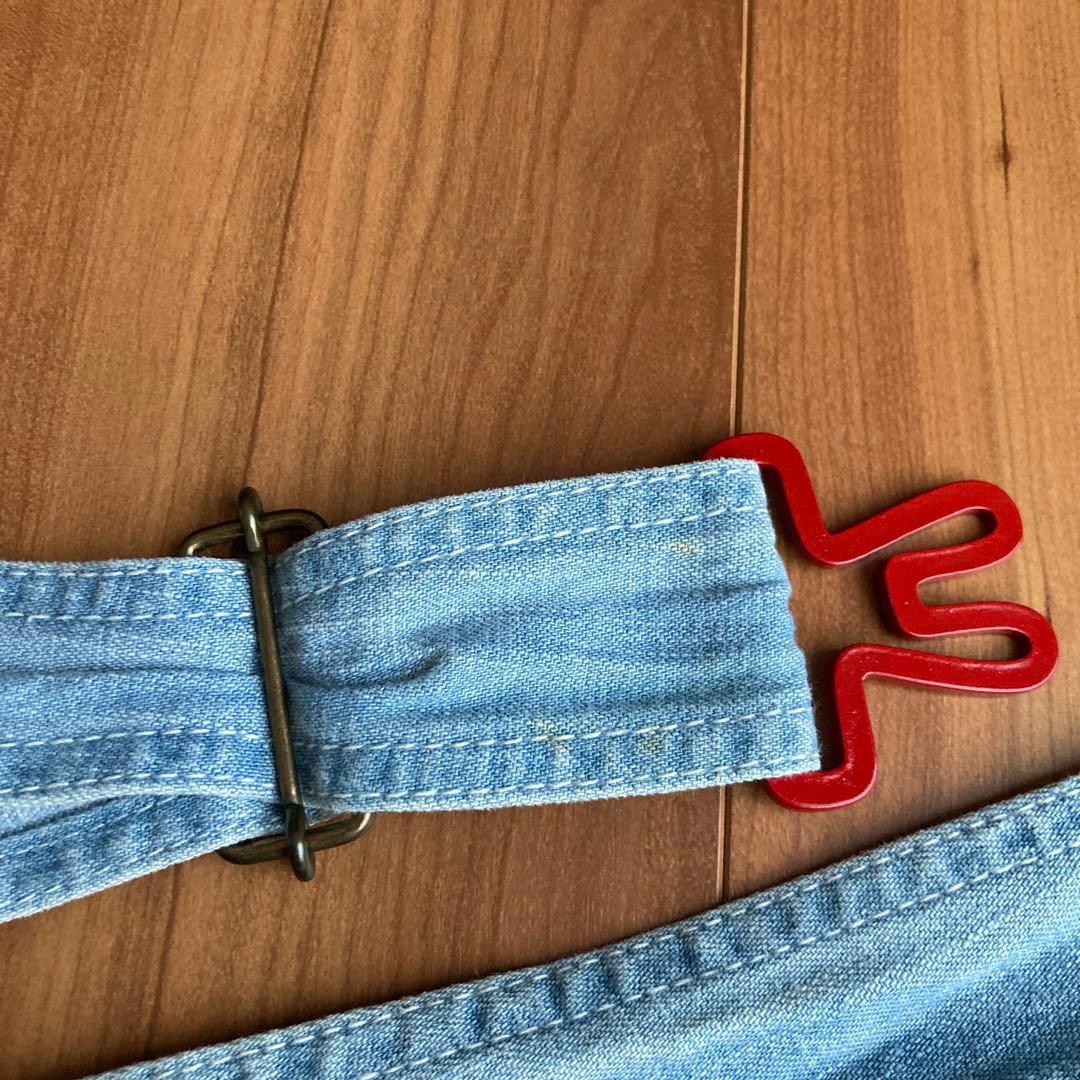 【パピコ】CUNE デニム　サロペット　スカート　ジャンバースカートS