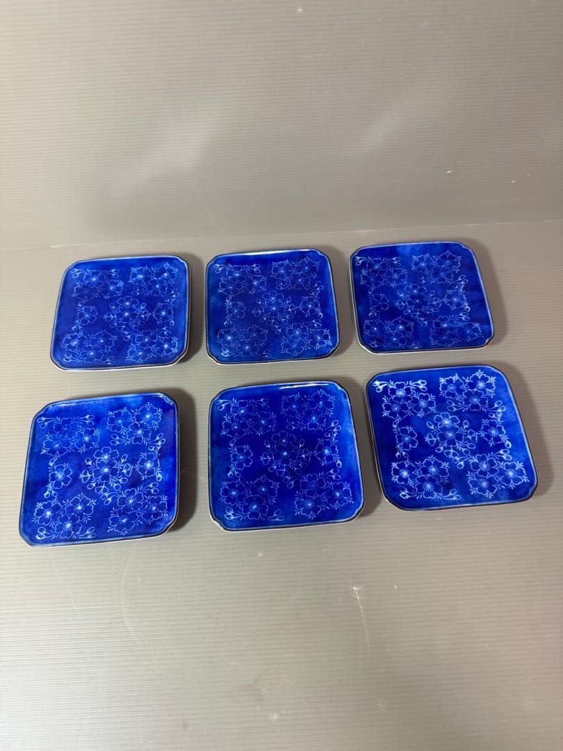 2930 深川製磁　方皿　6客
