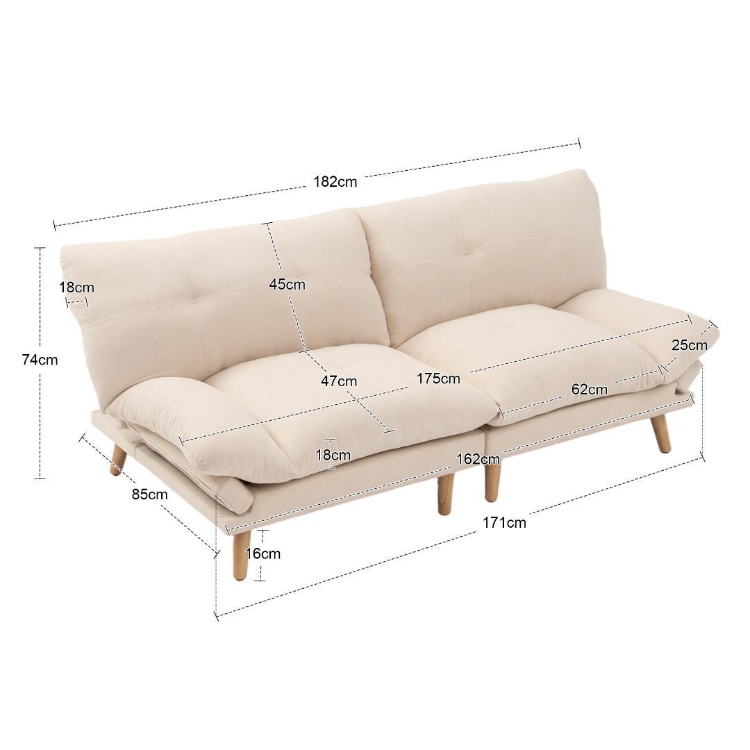 多機能ソファ、ソファベッド、2人掛けソファ、シングルソファ、コンバーチブルソフ