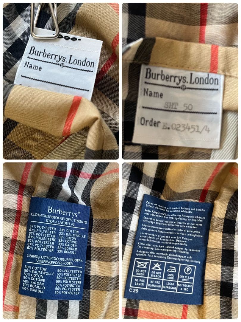 Burberryトレンチコート　イングランド製　vintage