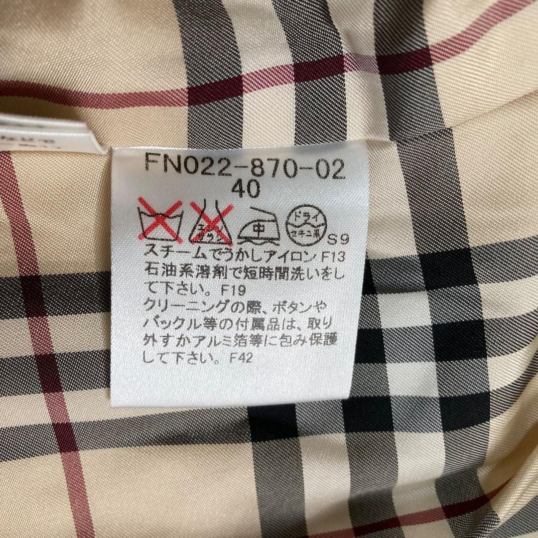 16091✨バーバリーロンドン ベルト付き トレンチコート ノバチェック 40