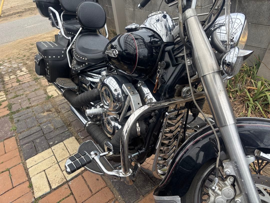 ドラッグスター400 クラシック　アンダーカウル　メッキ　チンスポ