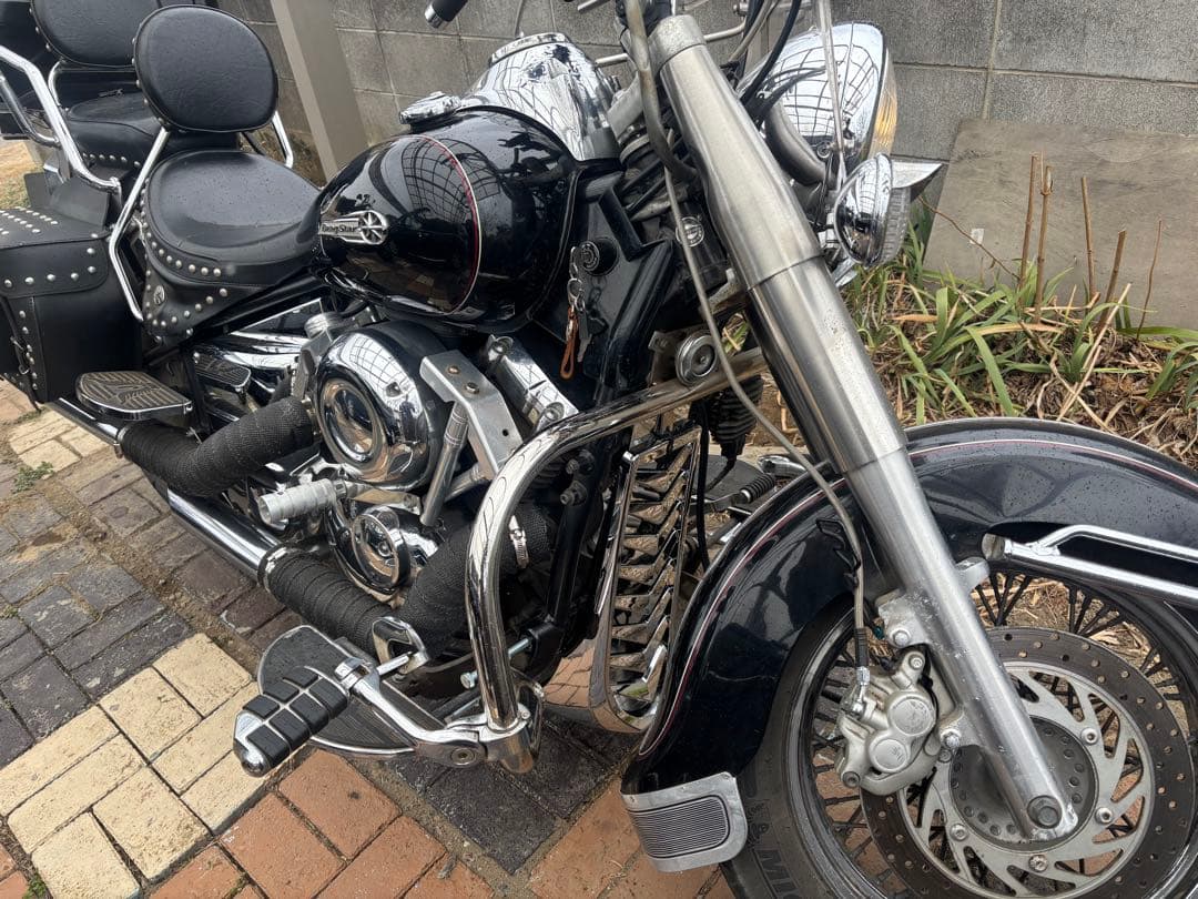 ドラッグスター400 クラシック　アンダーカウル　メッキ　チンスポ