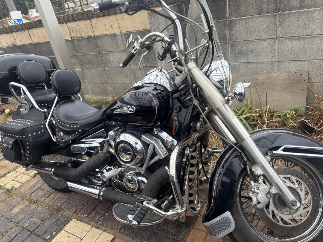 ドラッグスター400 クラシック　アンダーカウル　メッキ　チンスポ