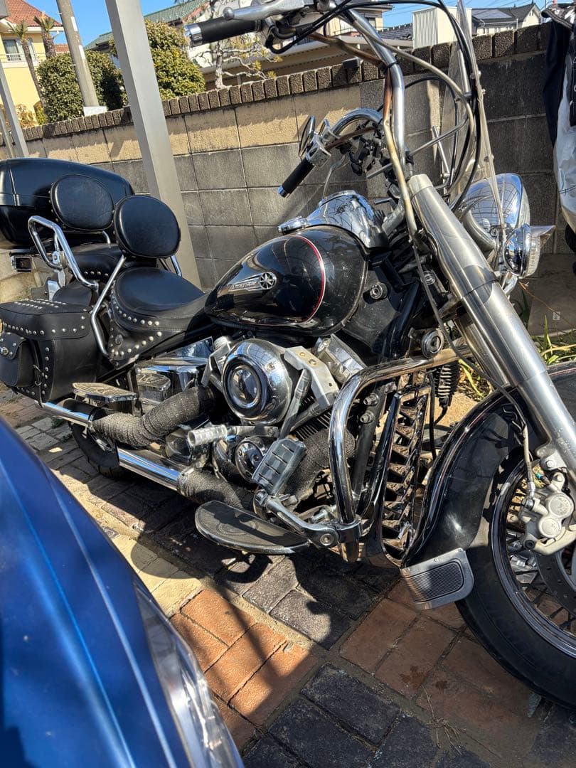 ドラッグスター400 クラシック　アンダーカウル　メッキ　チンスポ