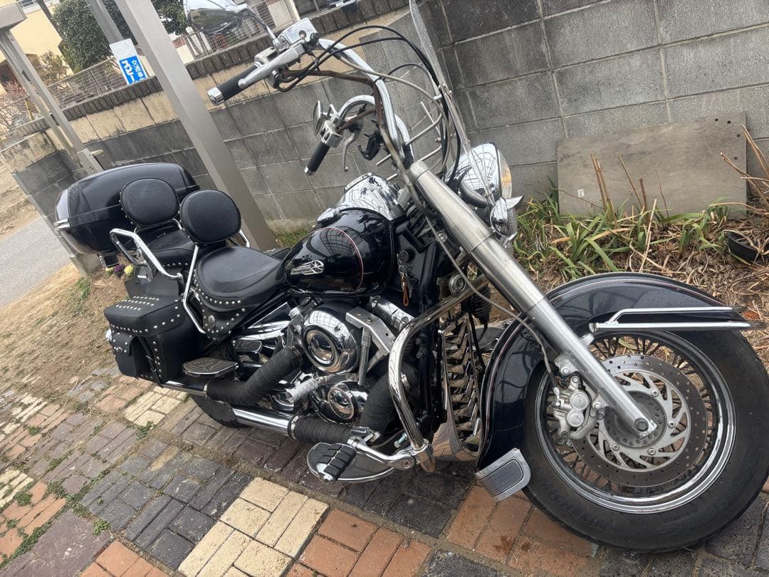 ドラッグスター400 クラシック　アンダーカウル　メッキ　チンスポ