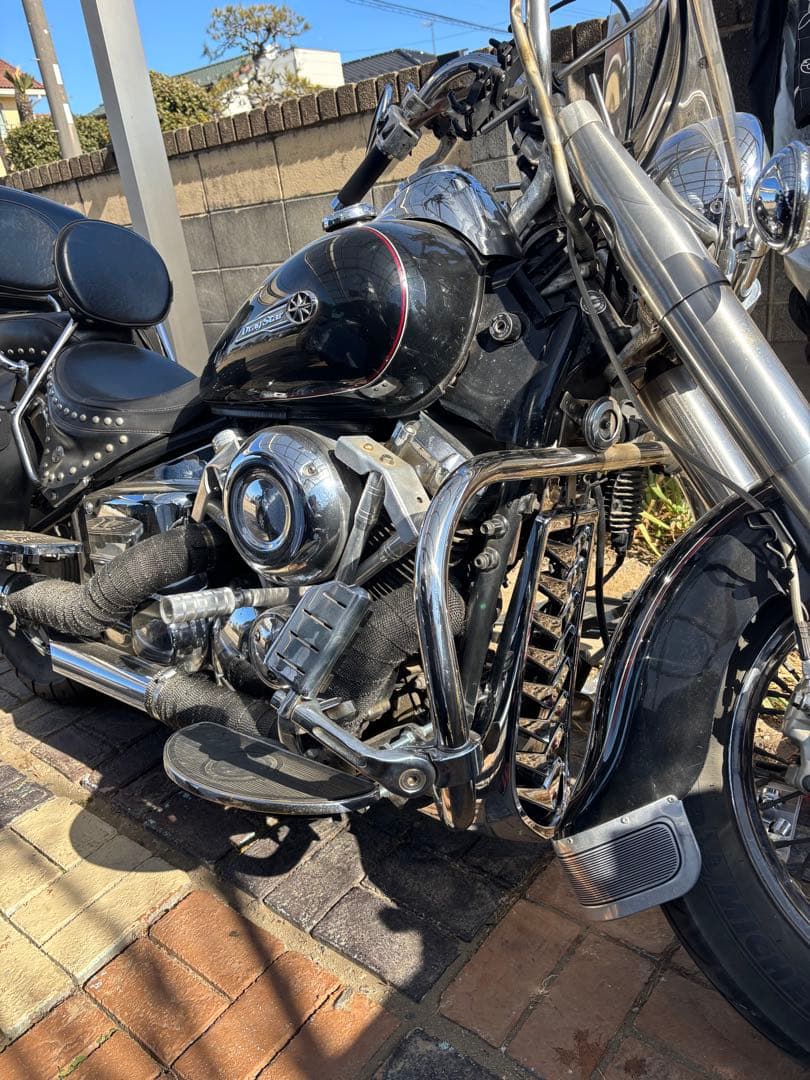 ドラッグスター400 クラシック　アンダーカウル　メッキ　チンスポ