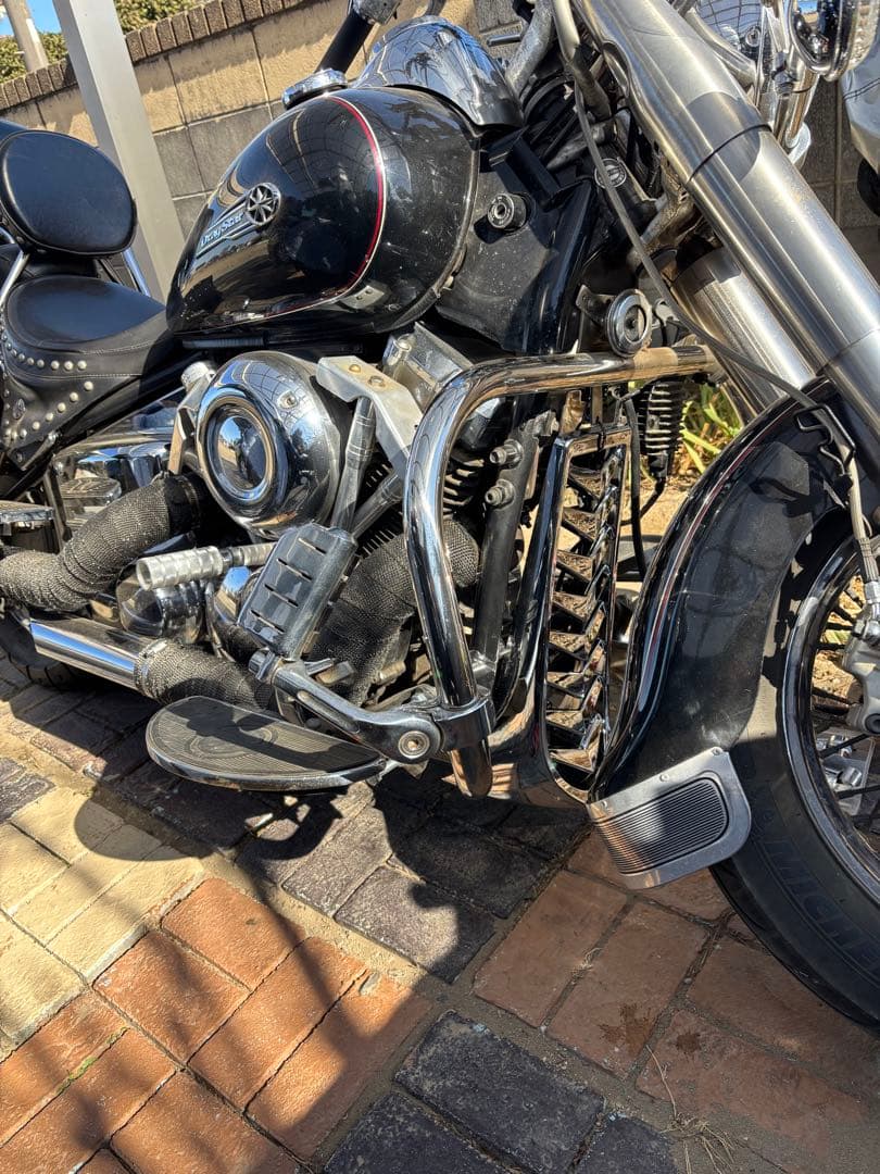 ドラッグスター400 クラシック　アンダーカウル　メッキ　チンスポ