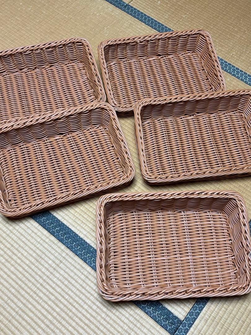 傾斜バスケット　PP製　洗える　45ｘ30　5セット