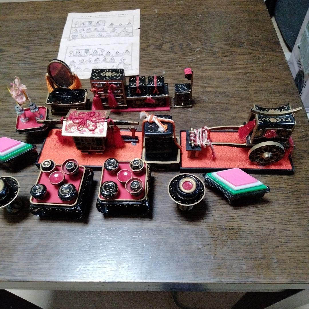 ひな祭りの飾りセット　木目込み　小型