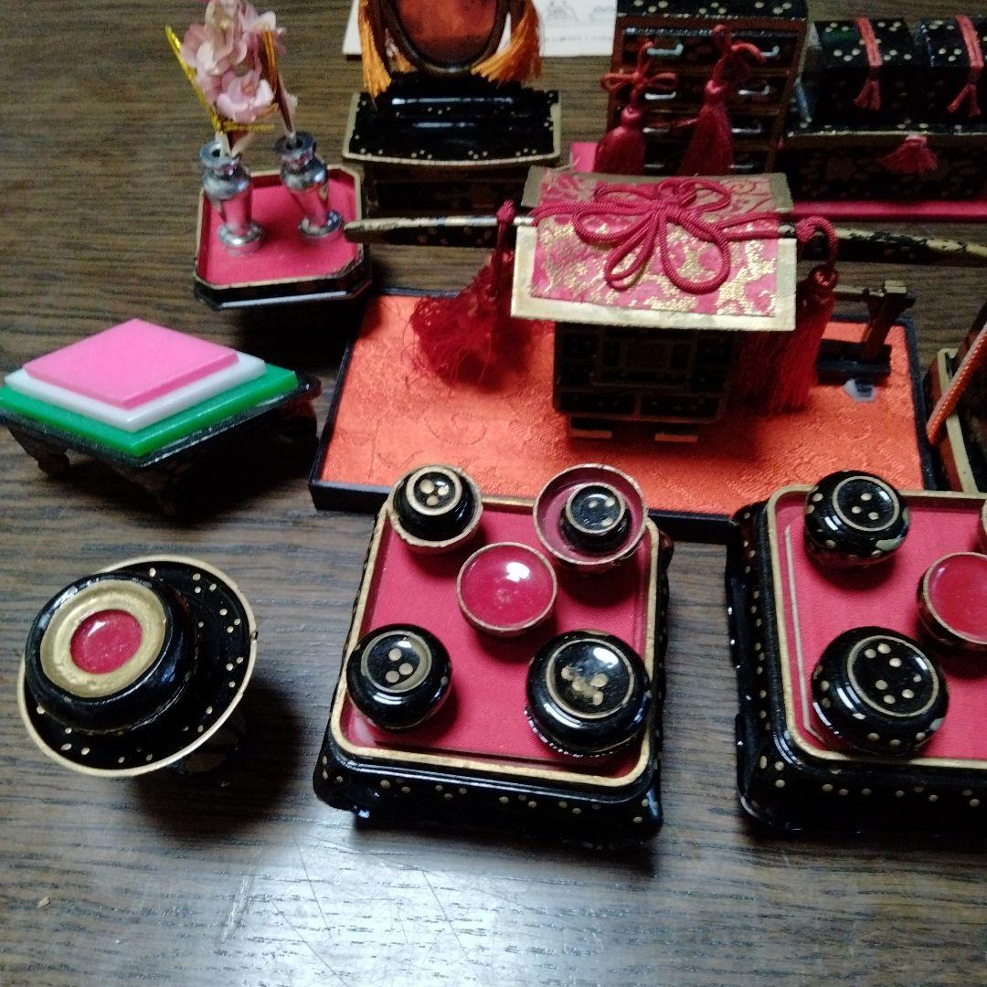 ひな祭りの飾りセット　木目込み　小型