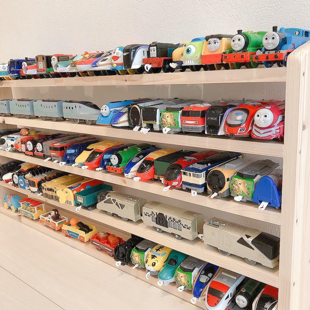 ＊大容量＊100台以上収納！プラレール収納棚/トミカ収納棚/