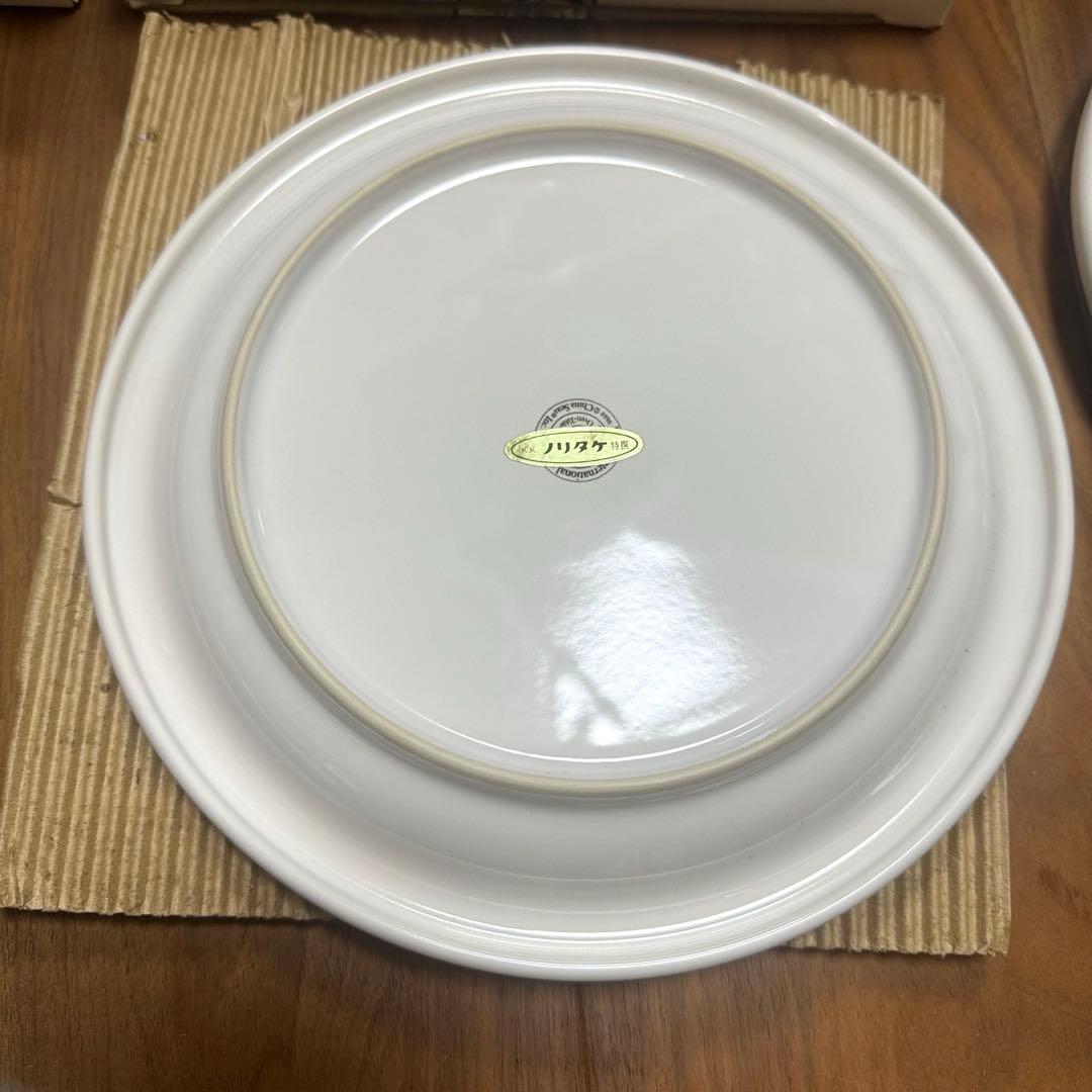 ✴︎天満屋×ノリタケ共同企画/ペア/ホワイトボウル皿とプレート/昭和レトロ