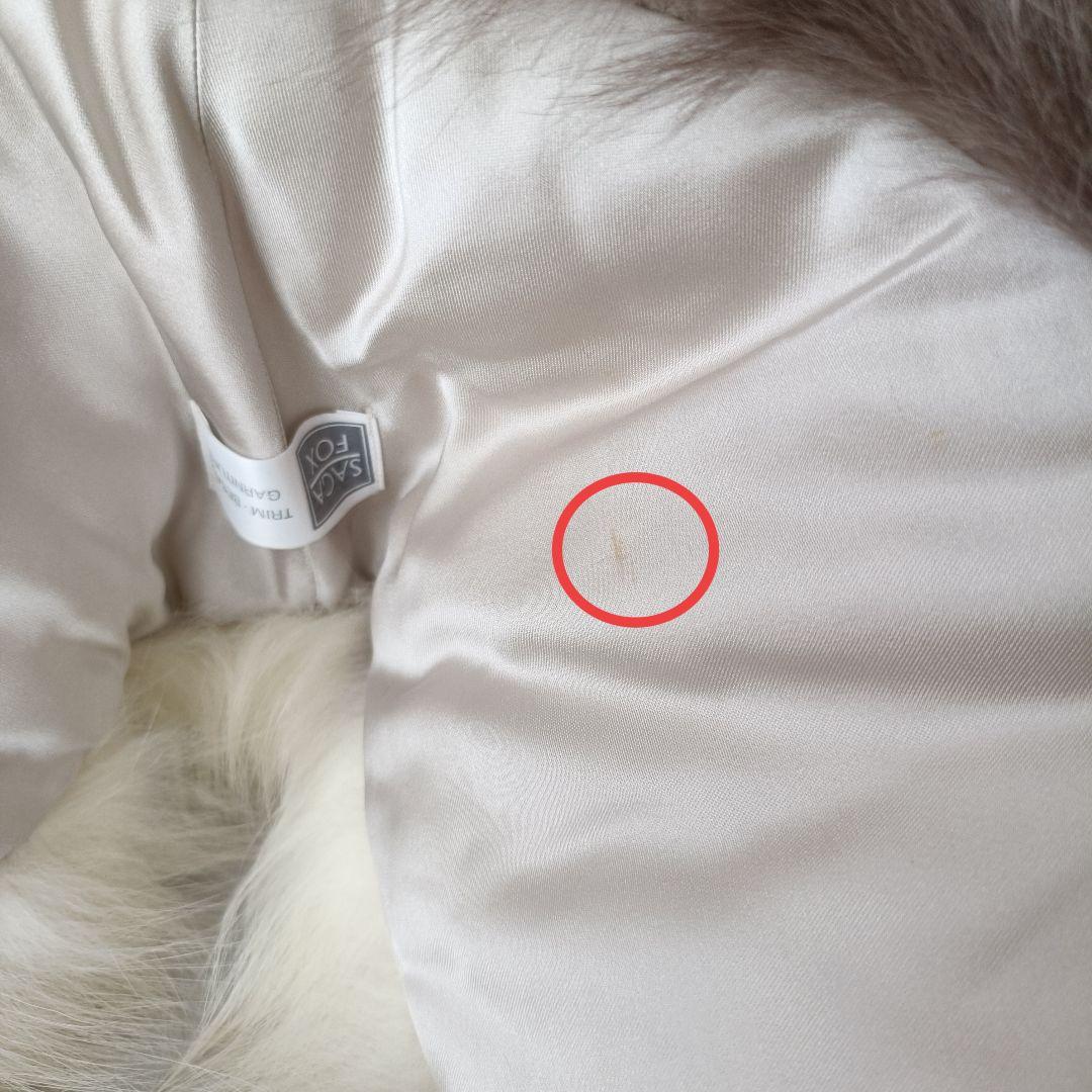 美品　SAGA FOX ファーショール グレー系