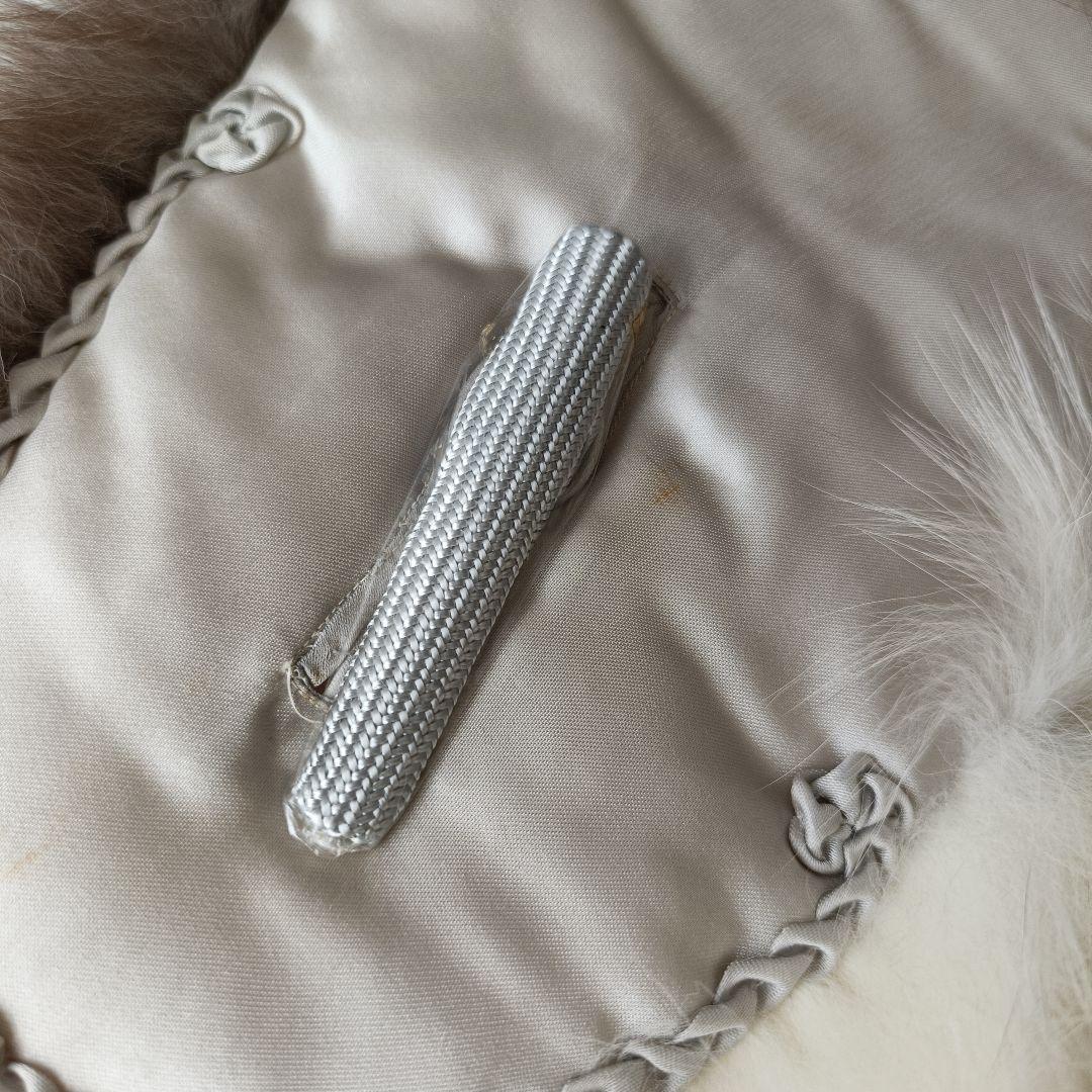 美品　SAGA FOX ファーショール グレー系