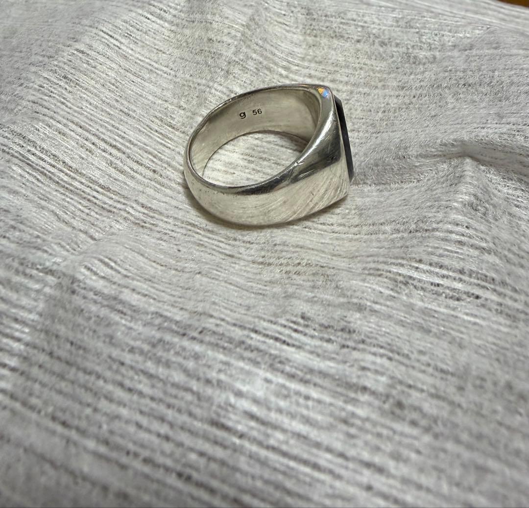 アクセサリー TOMWOOD OVAL RING LARVIKITE 56