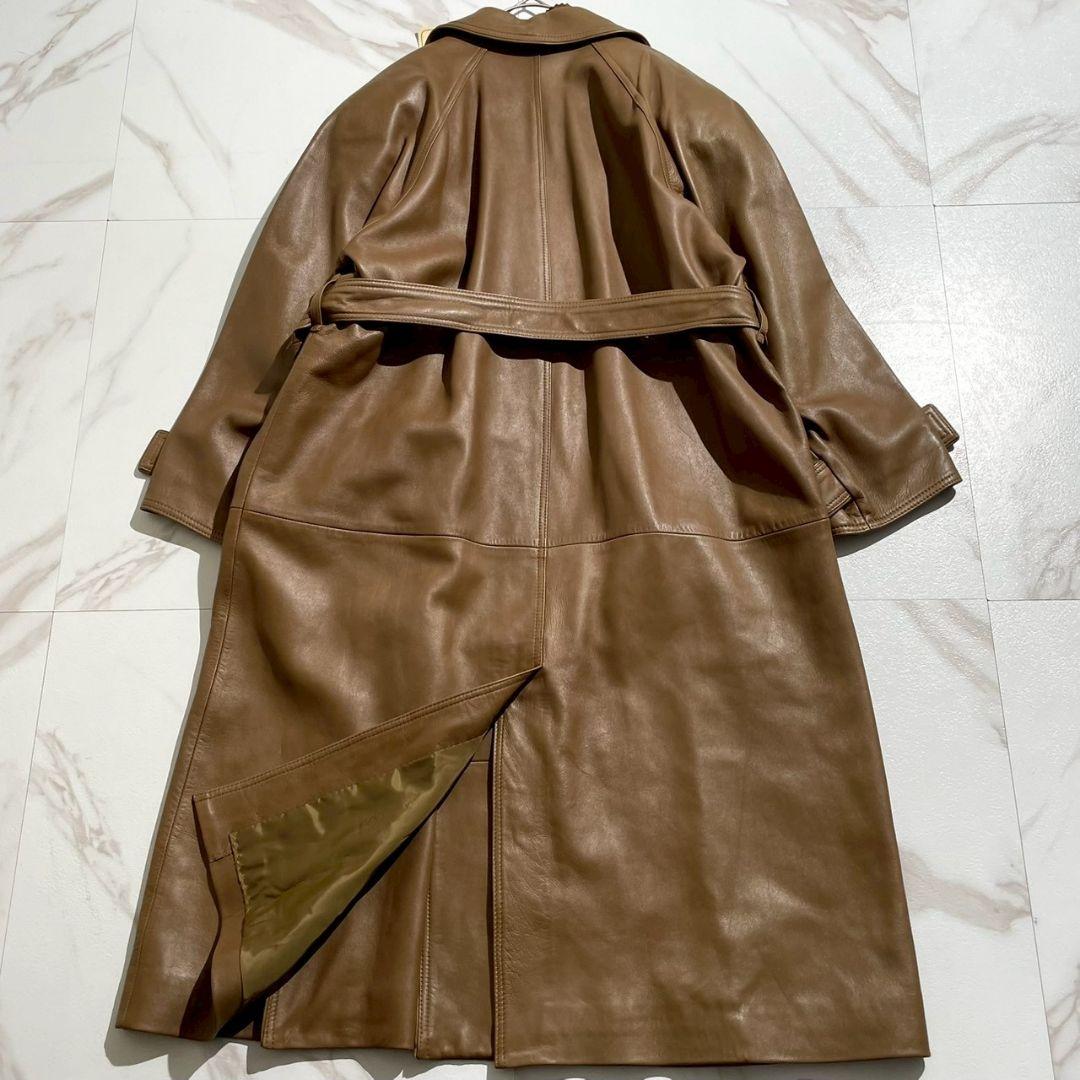 タグ付き極美品！ LOEWE ロエベ 極上ラムレザー ロングコート 38 L