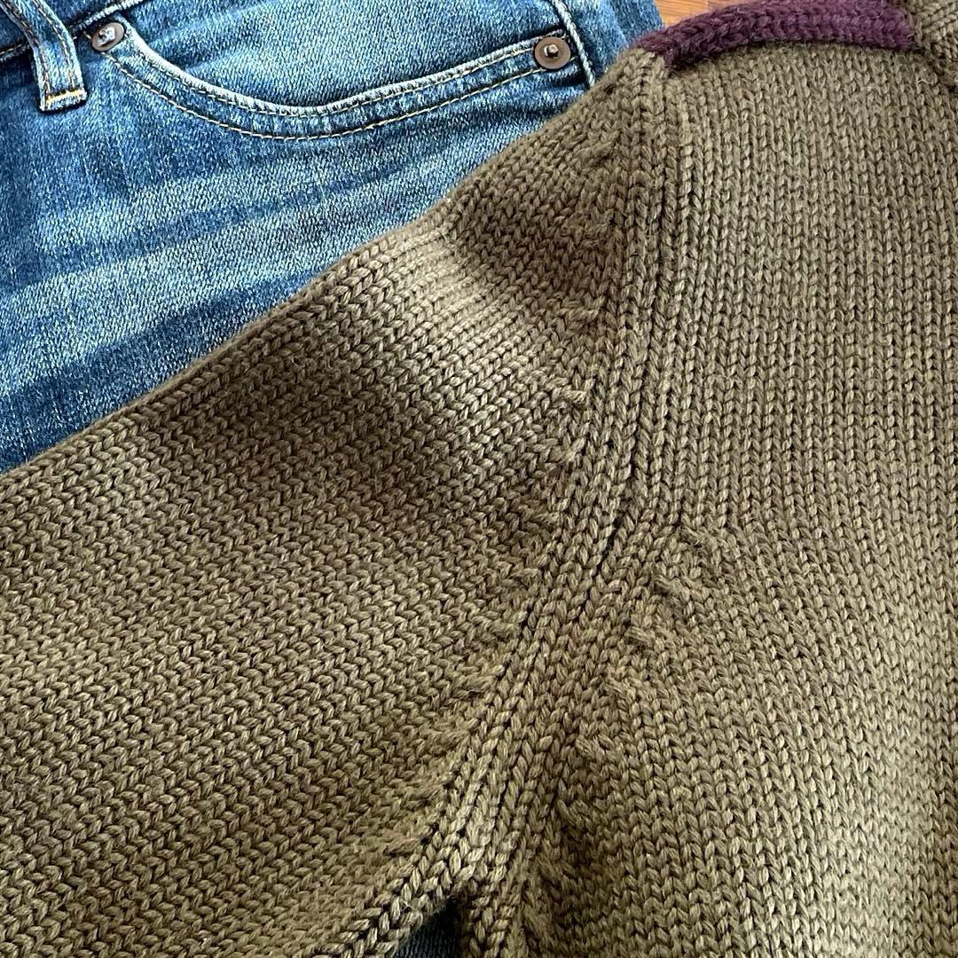 奈々氏 イギリス製　JOSEPH 微光沢　上質ウール100% 浅Vニット