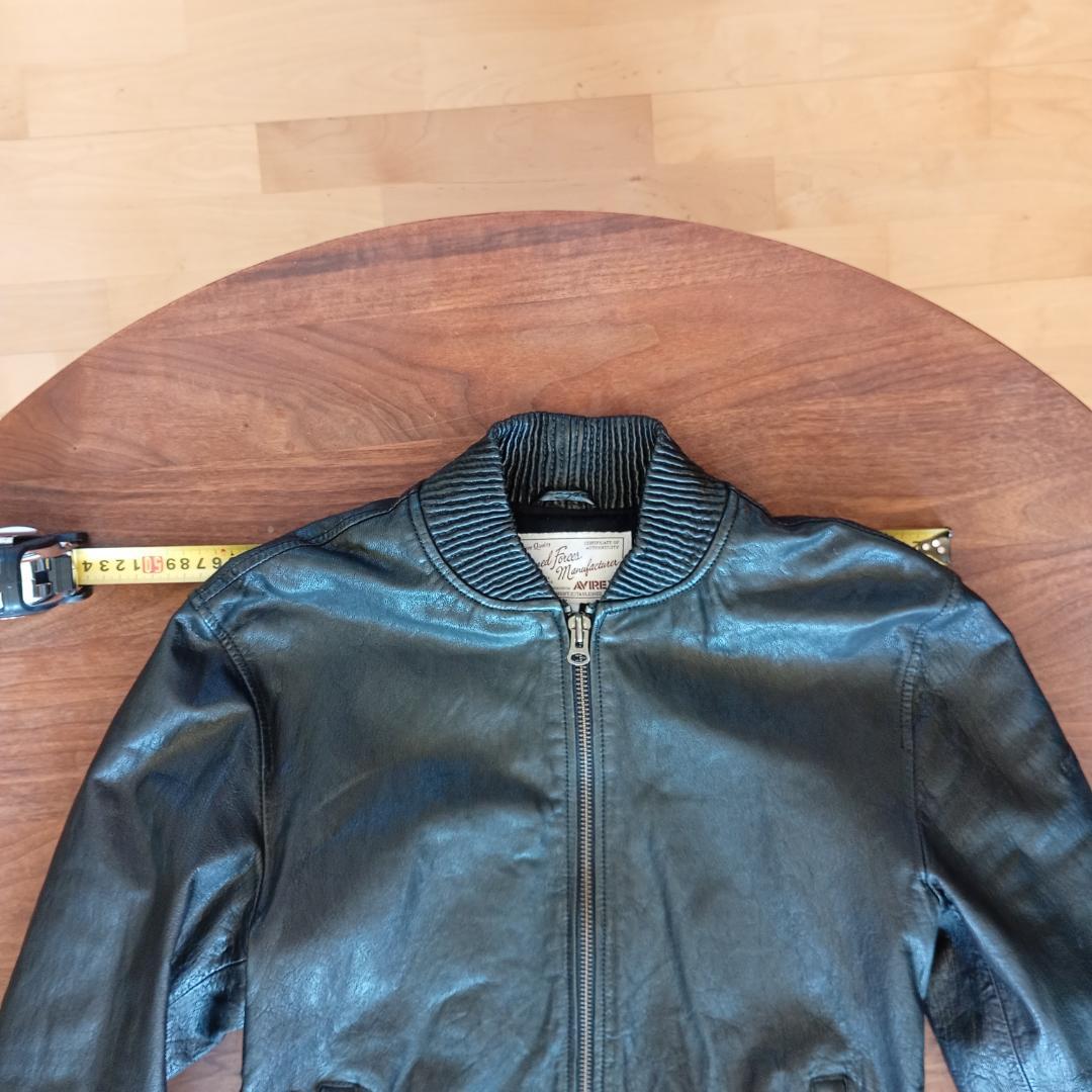 AVIREX◆レザージャケット・ブルゾン/XL/山羊革/6131016