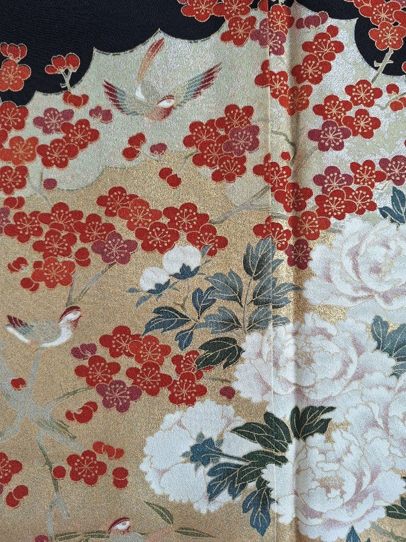 着物リメイクワンピース3663