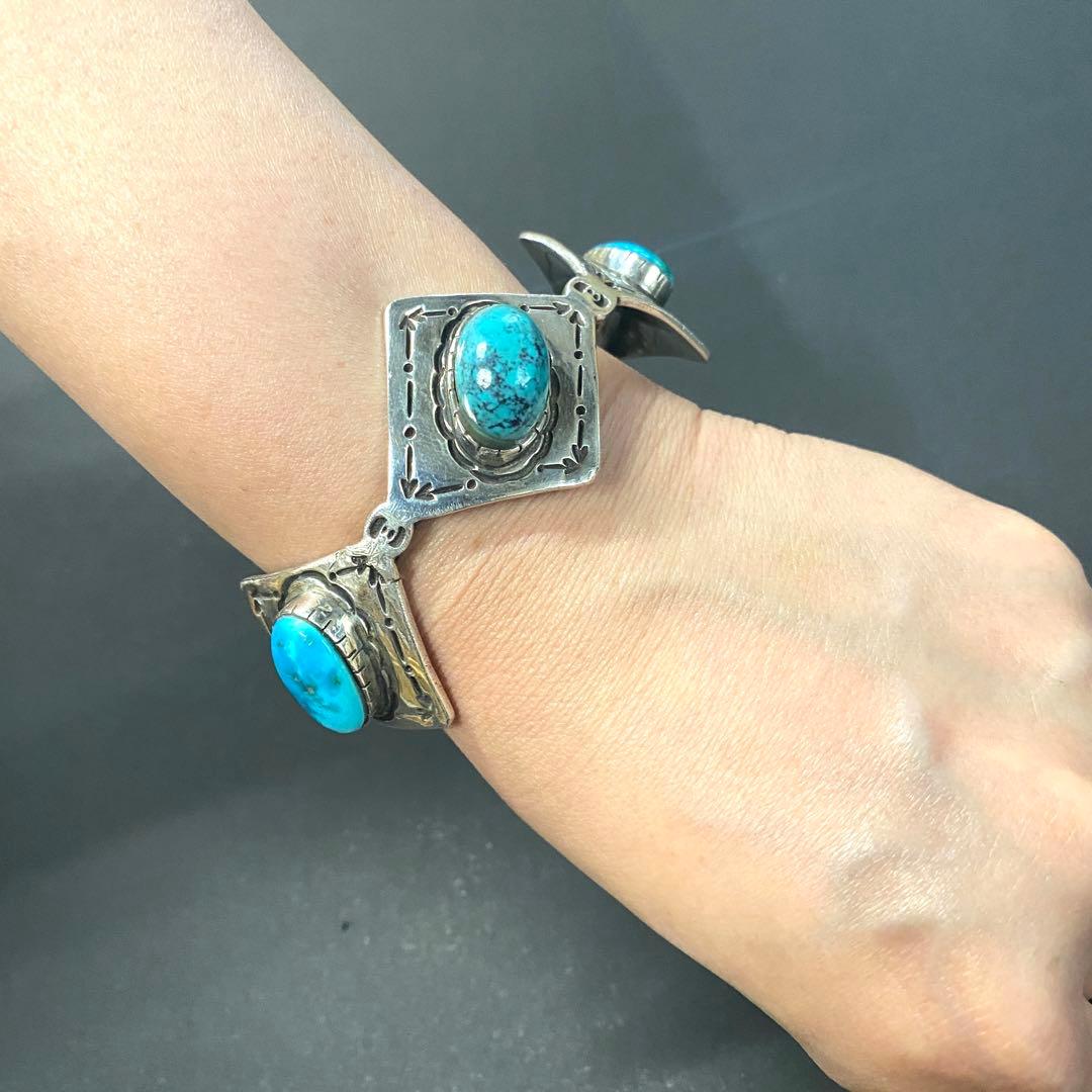 ターコイズ シルバーバングル ネイティブアメリカン