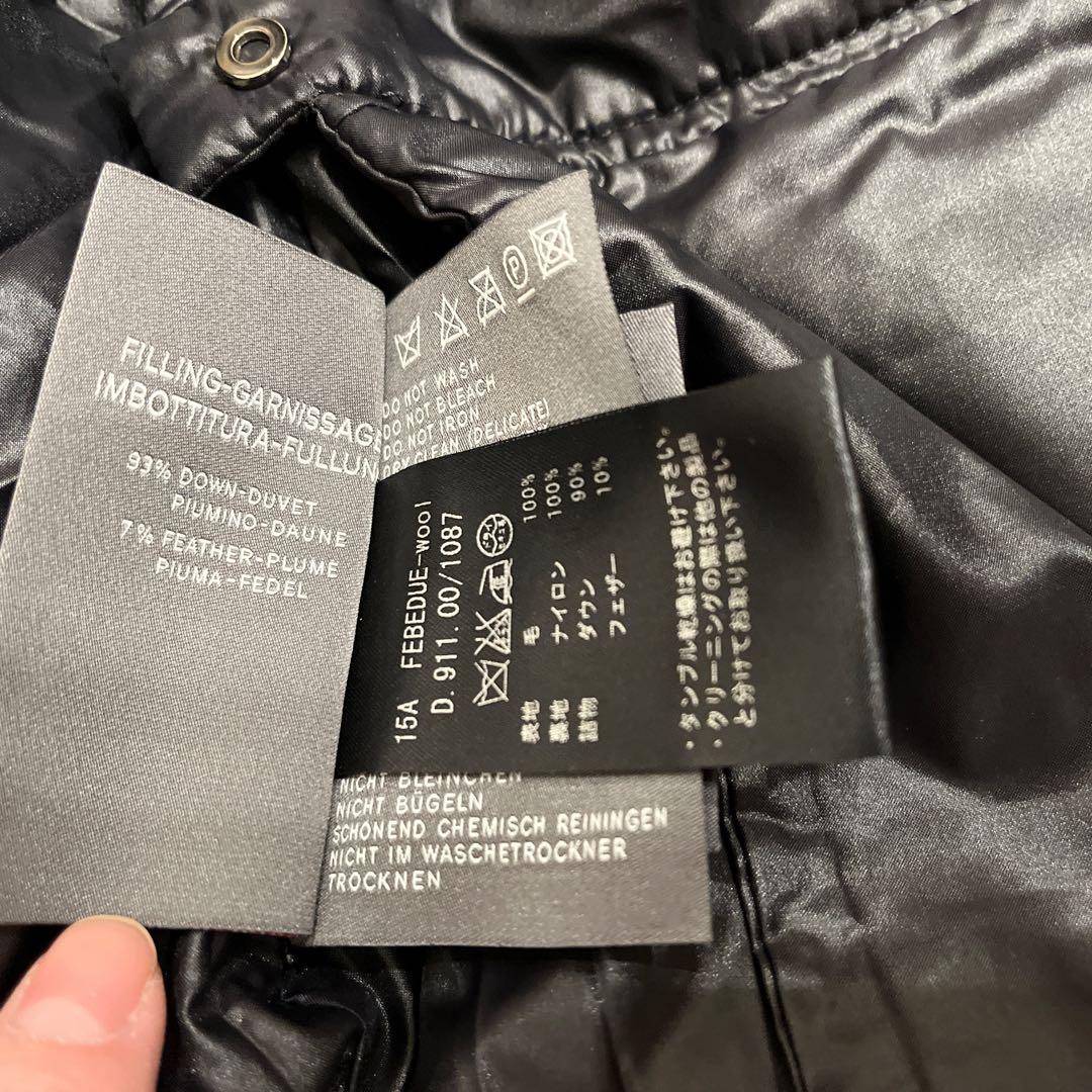 DUVETICA フード付きダウンベスト サイズ40 ブラック