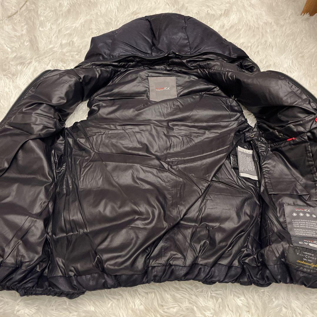 DUVETICA フード付きダウンベスト サイズ40 ブラック