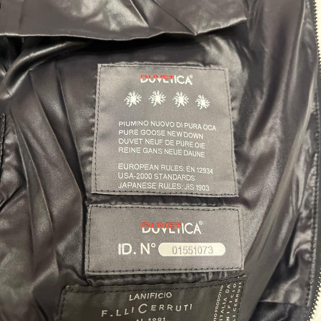 DUVETICA フード付きダウンベスト サイズ40 ブラック