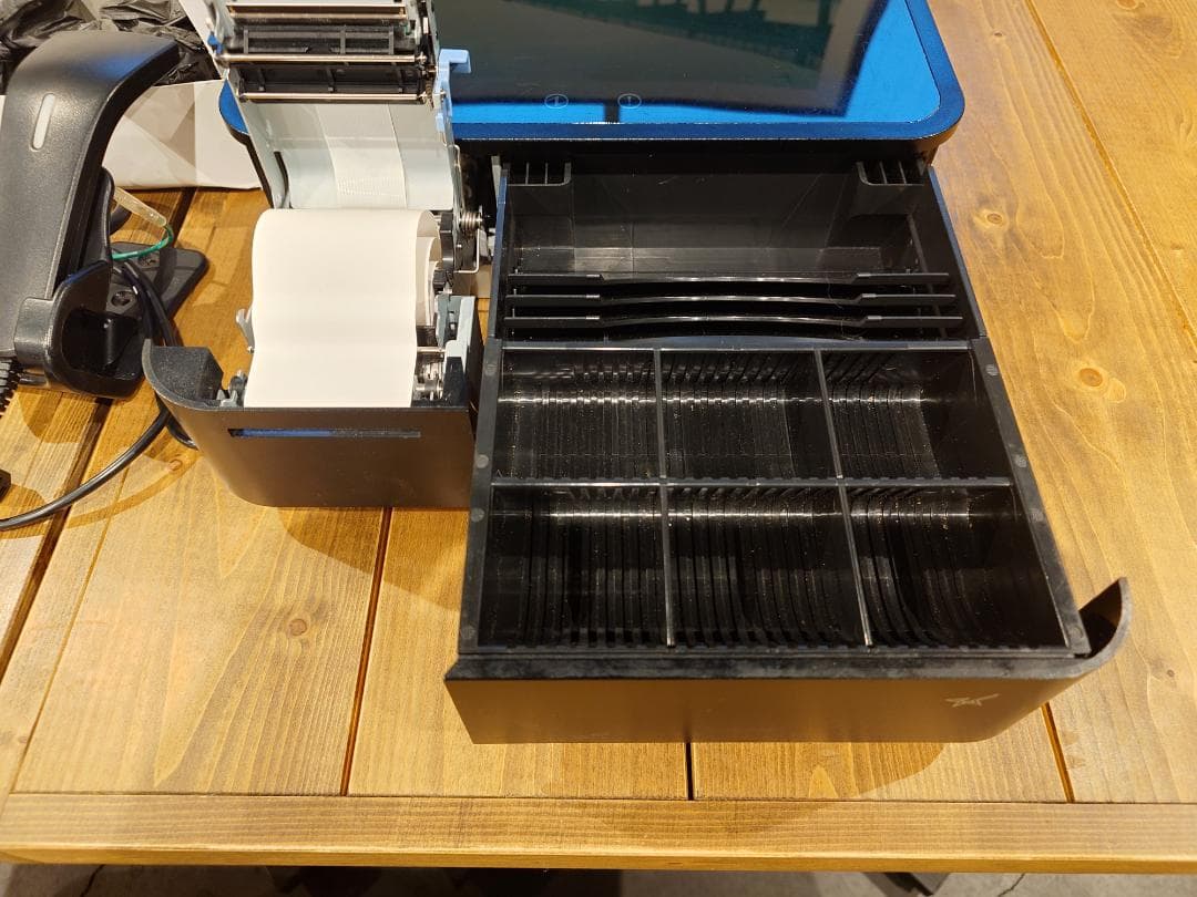 スター精密【POP10 BLK JP】サーマル、バーコードリーダー付き