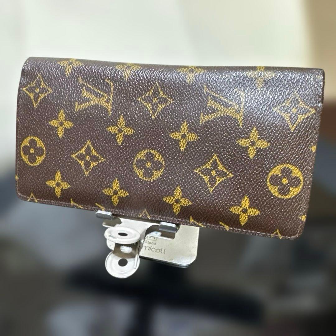 11☆美品☆モノグラム♪ポルトフォイユ ブラザ 二つ折り長財布