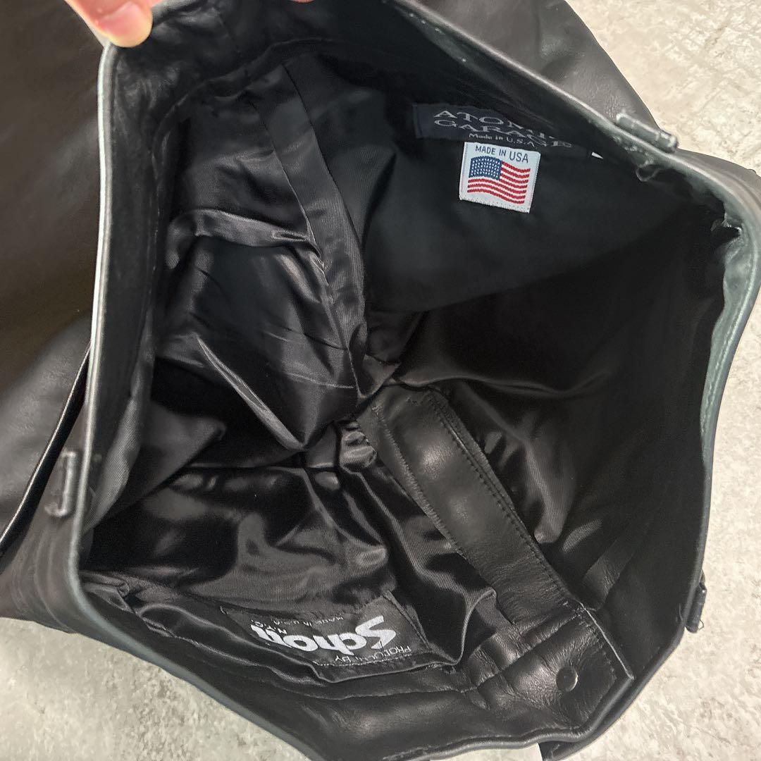 美品✨️ショット×アトミックガレージ 別注モデル レザーパンツ32