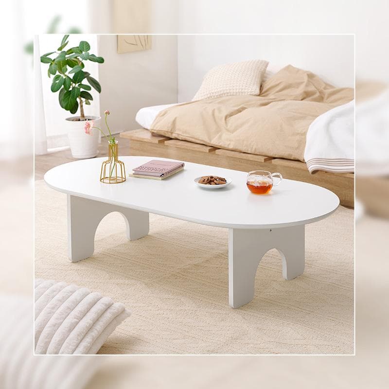 オーバル型ローテーブル センターテーブル 幅120cm [8091]