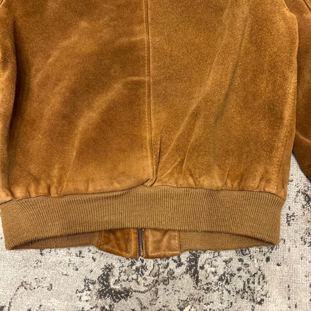 USA製 ショット スエード ボンバージャケット 38アメカジ ブルゾン 本革