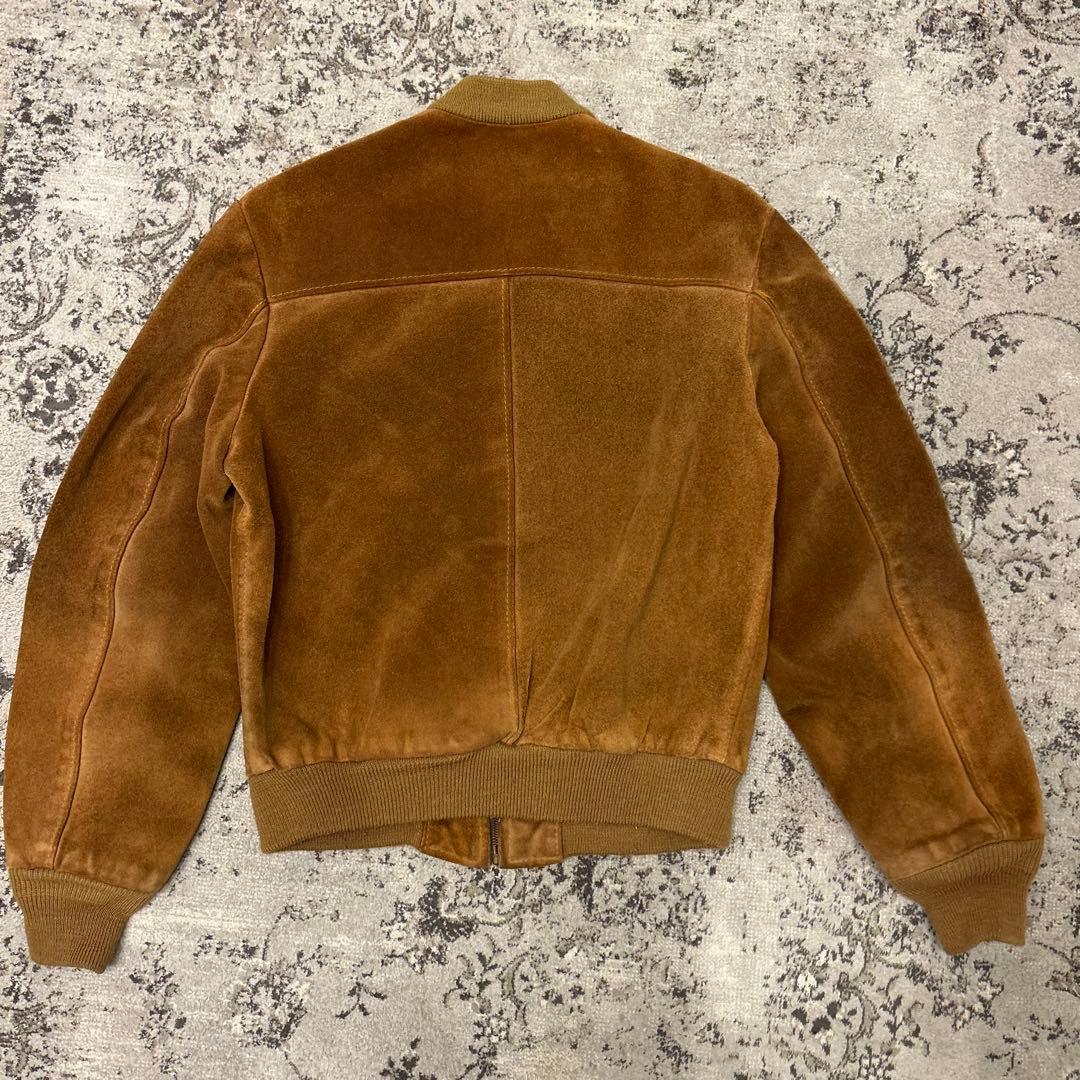 USA製 ショット スエード ボンバージャケット 38アメカジ ブルゾン 本革