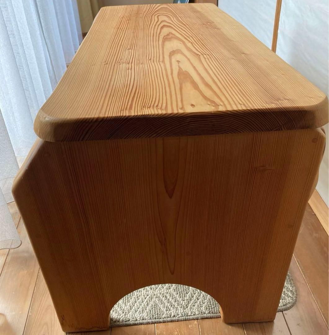 特注品　一点物　ローテーブル　台　スツール　国産　木製　ディスプレイ　インテリア