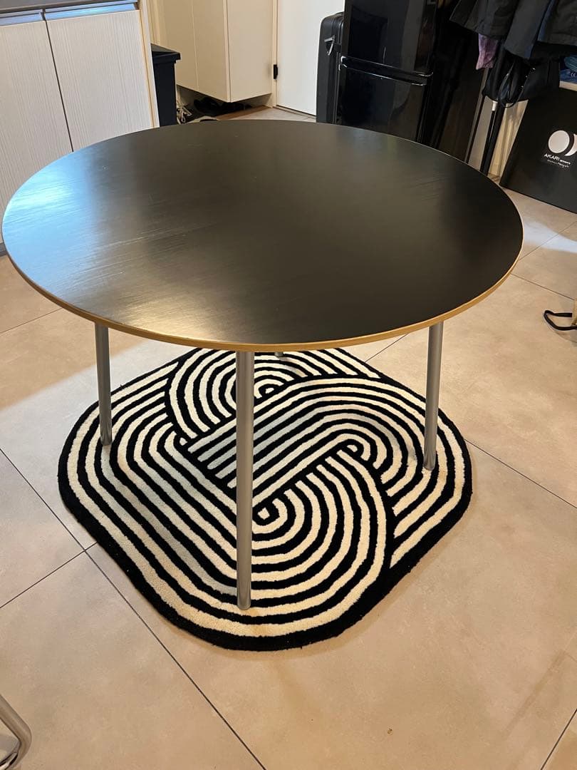 ITOKI 【中古】 テーブル：TKJP-09CF-98 黒ペイント　90cm