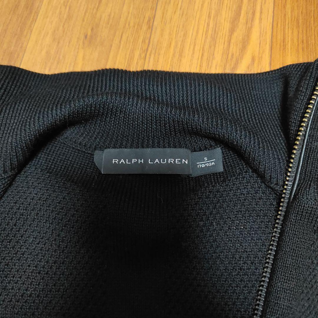 ラルフローレンブラックレーベル★wジップカーディガン 黒ブラック