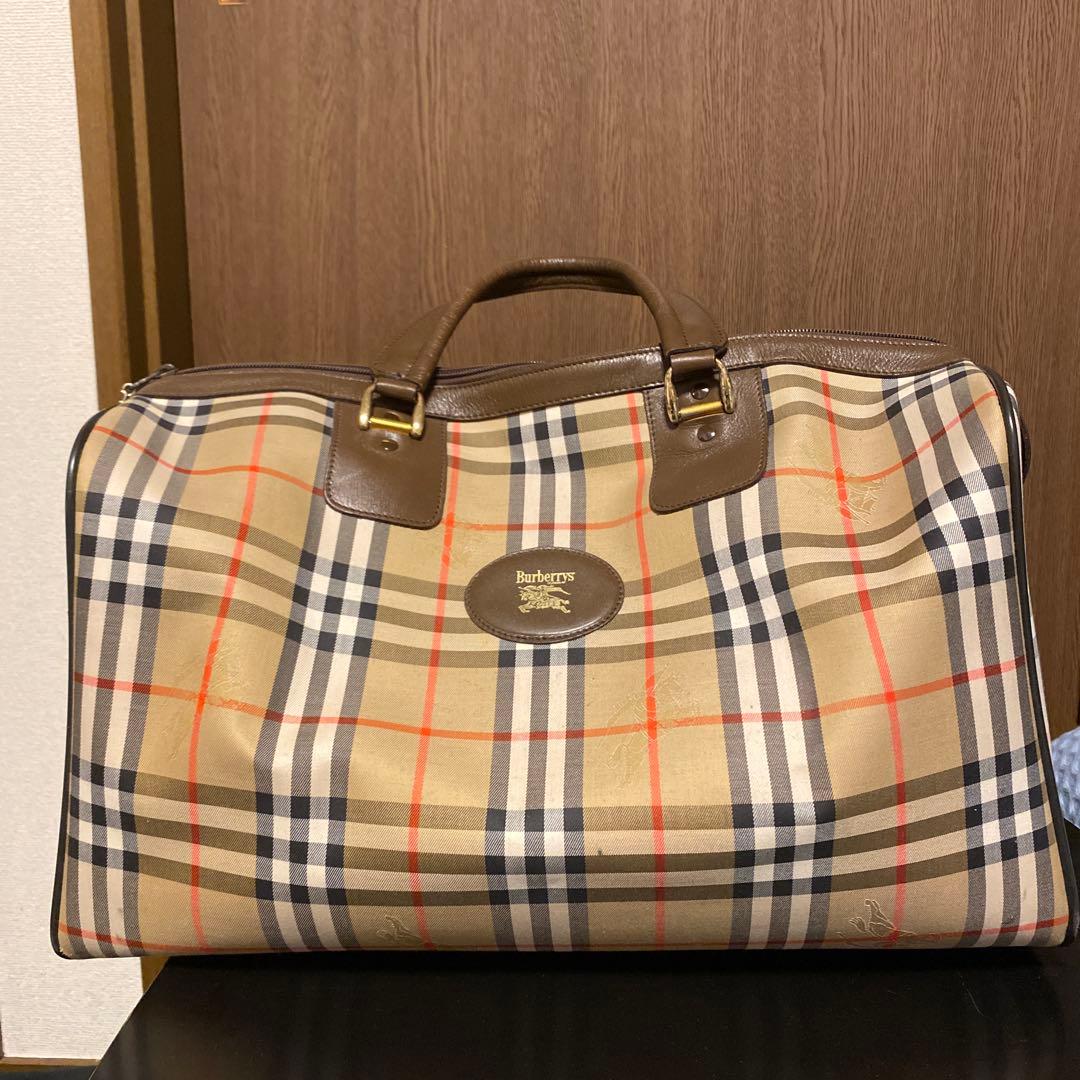 ★ 新年セール★Burberry ボストンバッグ チェック柄 良好