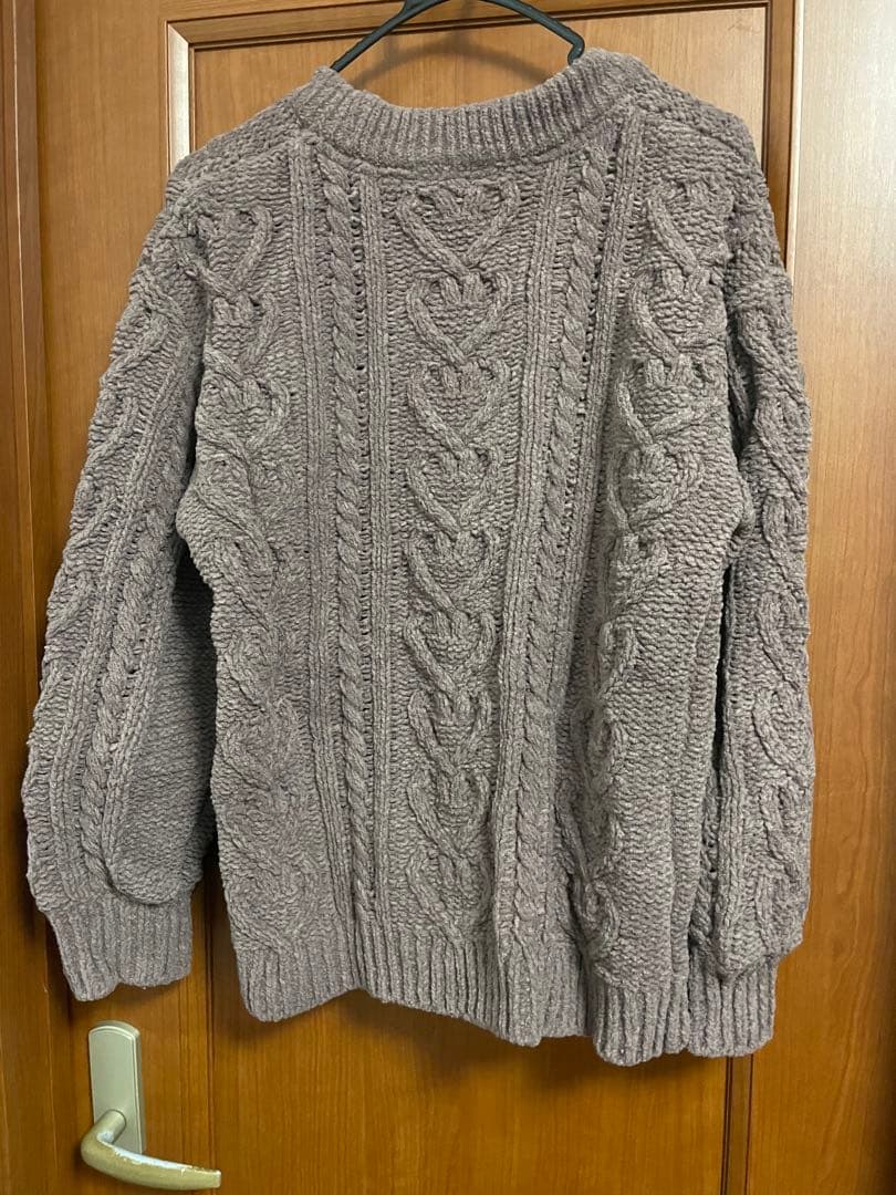 ジェラートピケ　ハートアランカーディガン