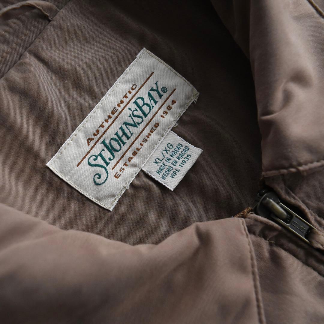 90s セントジョンズベイ ドリズラージャケット XL ハリントン ブラウン